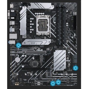 Asus Prime B660-PLUS D4 Desktop Motherboard - Intel B660 Chipset - Socket LGA-1700 - Intel Optane Memory Ready - ATX - Pen