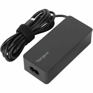 Targus APA107EU 65 W AC Adapter - 1 USB Type-C - For USB Type C Device, Notebook, Tablet, Phone - 1.80 m Cable - Black