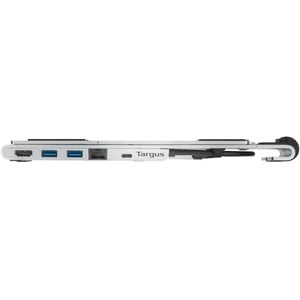 Targus AWU100005GL USB-Typ C Docking Station für Notebook/Workstation/Tastatur/Maus/Festplatte - 100 W - Silber - Tragbar 