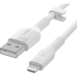 BELKIN BOOST CHARGE CABLE USB-A TO LTG SILICONE 1M WHITE