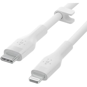 BELKIN BOOST CHARGE LIGHTNING TO USB-C SILICONE CABLE 1M WHITE