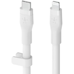 BELKIN BOOST CHARGE LIGHTNING TO USB-C SILICONE CABLE 2M WHITE