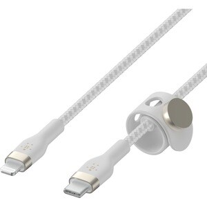 BELKIN BOOST CHARGE CABLE USB-C TO LTG BRD SILICON 1M WHT