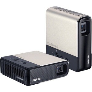 Asus ZenBeam E2 DLP Projector - 16:9 - Ceiling Mountable, Portable - Black, Gold - 854 x 480 - Front, Rear, Ceiling - 3000