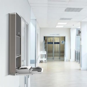 Ergotron CareFit Gabinete de montagem para Ecrã LCD, Mini PC, Computador - Branco - Altura ajustável - 61 cm para 68.6 cm 