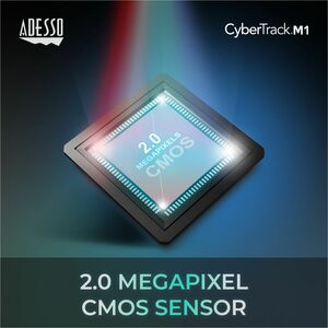Adesso CyberTrack M1 Webcam - 2.1 Megapixel - 30 fps - USB 2.0 - 1920 x 1080 Video - CMOS Sensor - Fixed Focus - 305° Angl