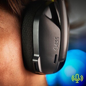 Auriculares de gaming Logitech G435 Inalámbrico Sobre la oreja Estéreo - Negro, Amarillo - Cerrado - 1000cm - Bluetooth - 