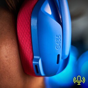 Auriculares de gaming Logitech G435 Inalámbrico Sobre la oreja Estéreo - Rosa, Azul - Cerrado - 1000cm - Bluetooth - 45Ohm