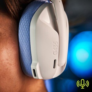 Auriculares de gaming Logitech G435 Inalámbrico Sobre la oreja Estéreo - Blanco, Lila - Cerrado - 1000cm - Bluetooth - 45O