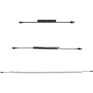 StarTech.com 1m (3ft) USB to Lightning Cable, MFi Certified, Coiled iPhone Charger Cable, Black, Durable TPE Jacket Aramid