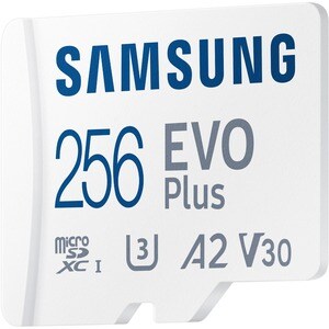 Samsung EVO Plus 256 GB Class 10/UHS-I (U3) V10 microSDXC - 1 Pack - 130 MB/s Read - 10 Year Warranty