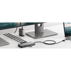 Alogic USB-C Dual Display Dock - MX2 Lite DisplayPort Edition - for Monitor/Notebook/Smartphone/Keyboard/Mouse/Headset/Fla