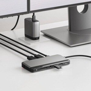 Alogic USB Type C Docking Station for Mouse, Smartphone, Flash Drive - Memory Card Reader - SD - 85 W - Space Gray - Porta