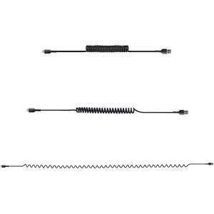 StarTech.com 1m (3ft) USB to Lightning Cable, MFi Certified, Coiled iPhone Charger Cable, Black, Durable TPE Jacket Aramid