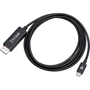Câble A/V V7 V7USBCDP14-2M - 2,01 m DisplayPort/USB-C - Cable for Périphérique audio/vidéo, Moniteur, Ordinateur de bureau