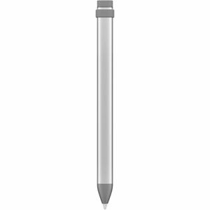 Logitech Crayon Stylus - Active - Replaceable Stylus Tip - Aluminium - Grey - Tablet Device Supported
