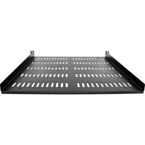 Étagère Rack 19 pouces 1U - Plateau Rackable Universel Ventilé - Étagère Cantilever Baie de Brassage 19" - Max 25kg - 50cm