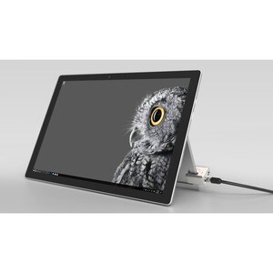 Kensington Cable Lock For Notebook - 1.80 m Cable - Black, Silver - Carbon Steel, Plastic - For Surface Pro 8, Surface Go 3
