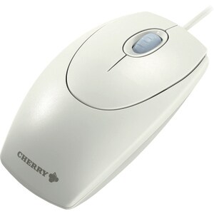 CHERRY M-5400 Mouse - USB - Optical - 3 Button(s) - Light Grey - Cable - 1000 dpi - Scroll Wheel - Symmetrical