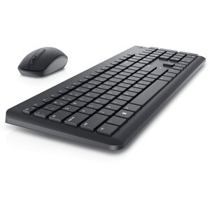 Dell KM3322W Keyboard & Mouse - Wireless RF 2.40 GHz Keyboard - Spanish - Black - Wireless Mouse - QWERTZ - Black