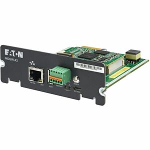 Eaton INDGW-X2 UPS Management Adapter - X-Slot - 1 x Network (RJ-45) Port(s) - USB