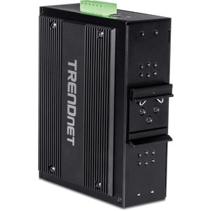 TRENDnet 10-Port Hardened Industrial Unmanaged Gigabit PoE ++ DIN-Rail Switch, 4 Gigabit PoE++ Ports, 4 Gigabit PoE+, 2 Gi