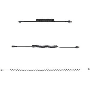 StarTech.com 50cm/20in USB to Lightning Cable, MFi Certified, Coiled iPhone Charger Cable, Black, Durable TPE Jacket Arami