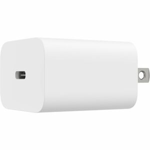 Belkin 20W Portable USB-C Wall Charger - 1xUSB-C - Fast Charging - Power Adapter - White (2 Pack) - 2 Pack - 20 W - White
