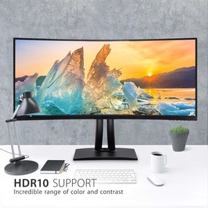 ViewSonic ColorPro VP3881a 38 Zoll Class UW-QHD+ Gekrümmter Bildschirm LED-Monitor - 21:9 Format - 95,3 cm (37,5 Zoll) Vie
