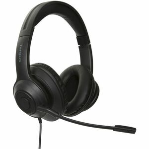 Casque Targus AEH102GL - Filaire - Design Sur tête, Par dessus l'Oreille, Supra-auriculaire - Stéréo - Couleur Noir - Bina