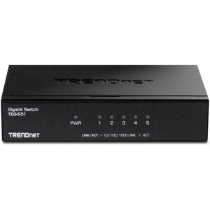 Conmutador Ethernet TRENDnet  TEG-S51 5 - Gigabit Ethernet - 1000Base-T - 2 Capa compatible - 2,01 W Power Consumption - P