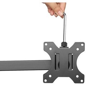 Neomounts Desk Mount for Monitor - Black - Height Adjustable - 3 Display(s) Supported - 33 cm to 68.6 cm (27") Screen Supp