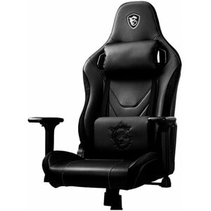 MSI MAG CH130 X Gaming Chair - Steel, PVC Leather, Polyurethane, Foam - Black