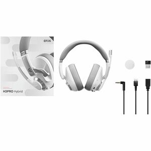 EPOS H3PRO Hybrid Wireless Closed Acoustic Gaming Headset - Stereo - Mini-phone (3.5mm), USB Type A - Wired/Wireless - Blu