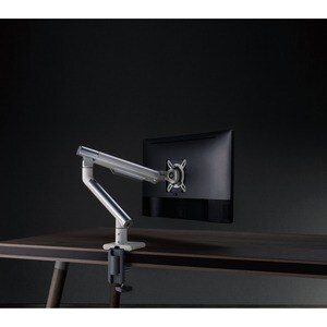 Amer HYDRA1A Mounting Arm for Monitor, Curved Screen Display, Display Screen - Textured White, Space Gray - 1 Display(s) S
