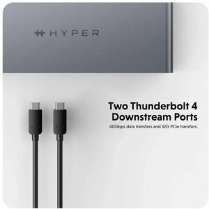 Targus HyperDrive Thunderbolt 4 Docking Station - Memory Card Reader - SD - 135 W - Thunderbolt 4 - 2 Displays Supported -
