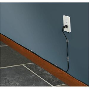 Command Clear Round Cord Clips Value Pack - Cable Clip - Clear - 0.81" Length - Plastic - 10