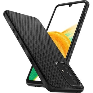 Spigen Liquid Air Case for Samsung Galaxy A33 5G Smartphone - Matte Black - Shock Absorbing - Thermoplastic Polyurethane (