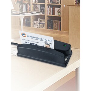 ID TECH Omni WCR3237-512 Leitor de fita magnética - 1524 mm/s - Decodificador de teclado - Preto