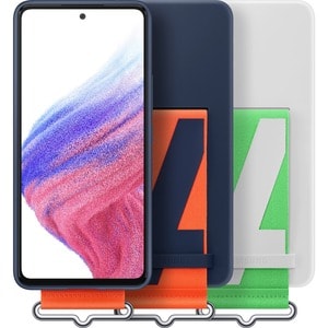 SAMSUNG SILICONE COVER WITH STRAP GALAXY A53 WHITE