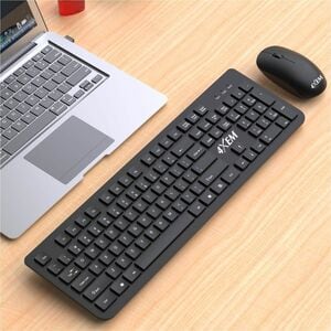4XEM Wireless Mouse and Keyboard Combo - USB 2.0 Type A Wireless 2.40 GHz Keyboard - USB 2.0 Type A Wireless Mouse - Optic