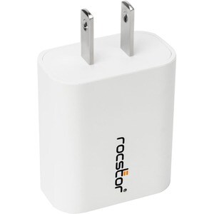 Rocstor 20W Smart USB-C Power Adapter - For Apple® iPhone® 8, 10, 11, 12, & 13, iPad Pro®, iPad Air®, or any USB-C enabled