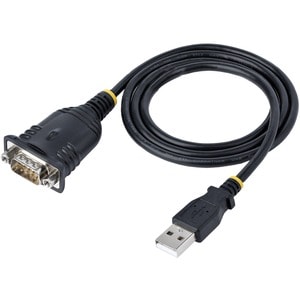 StarTech.com Adaptateur USB vers Série de 1m - Convertisseur DB9 Mâle vers USB - Adaptateur USB RS232, Prolific IC - Windo