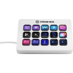 Elgato Stream Deck MK.2 - White - Cable Connectivity - USB 2.0 Interface - 15 Key(s) - PC, Mac - White