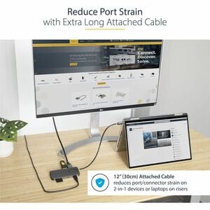 StarTech.com USB 3.2 Gen. 1 (3.1 Gen. 1) Typ-C Docking Station für Tablet-PC, Notebook - Speicherkartenleser - microSD, SD