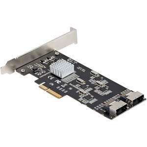 StarTech.com PCIe SATA Card - Serial ATA/600 - PCI Express 2.0 x4 - Plug-in Card - 2 SFF-8087 (36 Pin, Internal Mini-SAS) 