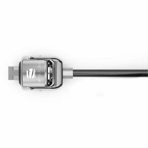 Compulocks Cable Lock For Computer, Notebook, Monitor, iMac - 1.83 m Cable - Patented T-bar/Keyed Alike - Black - Galvaniz