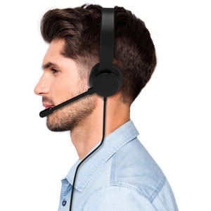 Port Comfort Wired Over-the-head Stereo Headset - Binaural - Supra-aural - 32 Ohm - 20 Hz to 20 kHz - 180 cm Cable - Omni-