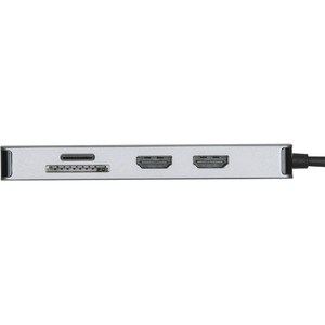 Targus DOCK423AU USB Type C Docking Station for Monitor, Notebook - Memory Card Reader - SD - 100 W - Silver - Portable - 