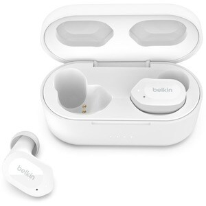 Belkin SOUNDFORM Play True Wireless Earbuds - True Wireless - Bluetooth - 32.8 ft - Earbud - Binaural - In-ear - Noise Can